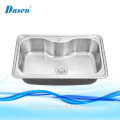 DS-8050 Sanitary Sink With Silicone Basket Stainless Steel Single Bowl Washing Sink With Rubber Polish Finish Sink